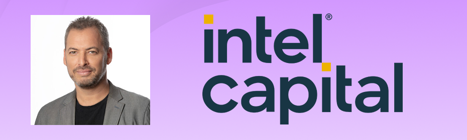 Intel Capital logo and portrait of investment director Noam Kaiser