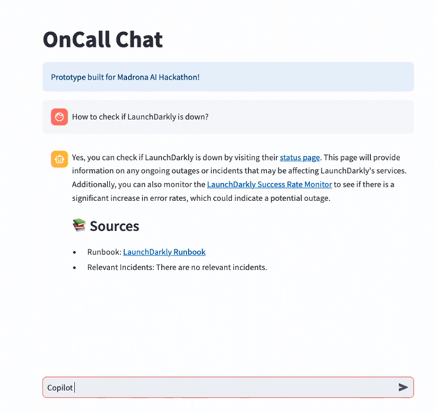 OnCall Chat UX