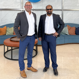 a photograph of the Positon AI founders, Rabie Zahri (CEO) and Zaheer Ali (COO)